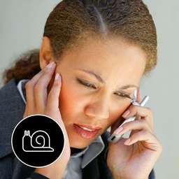 Phrase Image - Please speak more slowly.